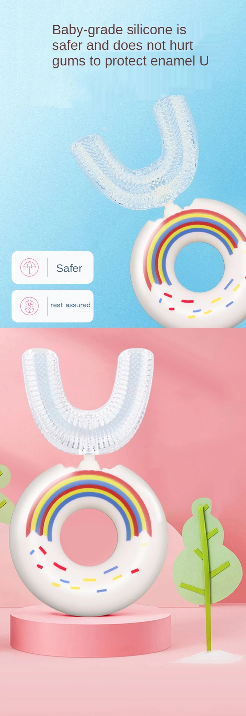 1PC Baby Soft Silicone Training Toothbrush Baby Children Dental Oral Care Tooth Brush Tool Baby kid tooth brush Infant items