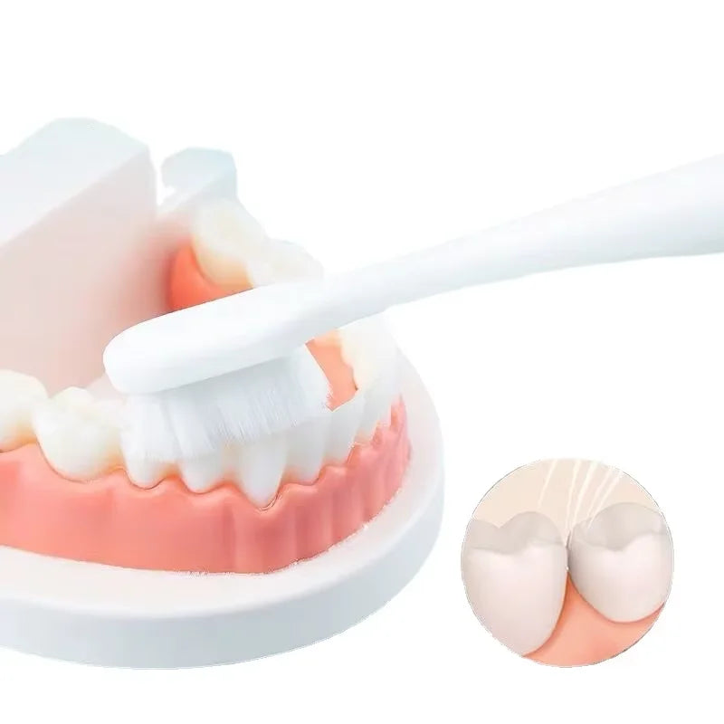 Ultra-fine Toothbrushes Wave Nano Million Bristles Micro Soft Tooth Brush With Holder Portable Tooth Brush Oral Hygiene Tools