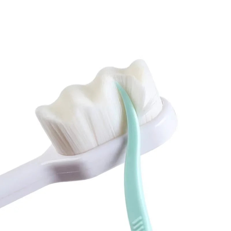 Ultra-fine Toothbrushes Wave Nano Million Bristles Micro Soft Tooth Brush With Holder Portable Tooth Brush Oral Hygiene Tools