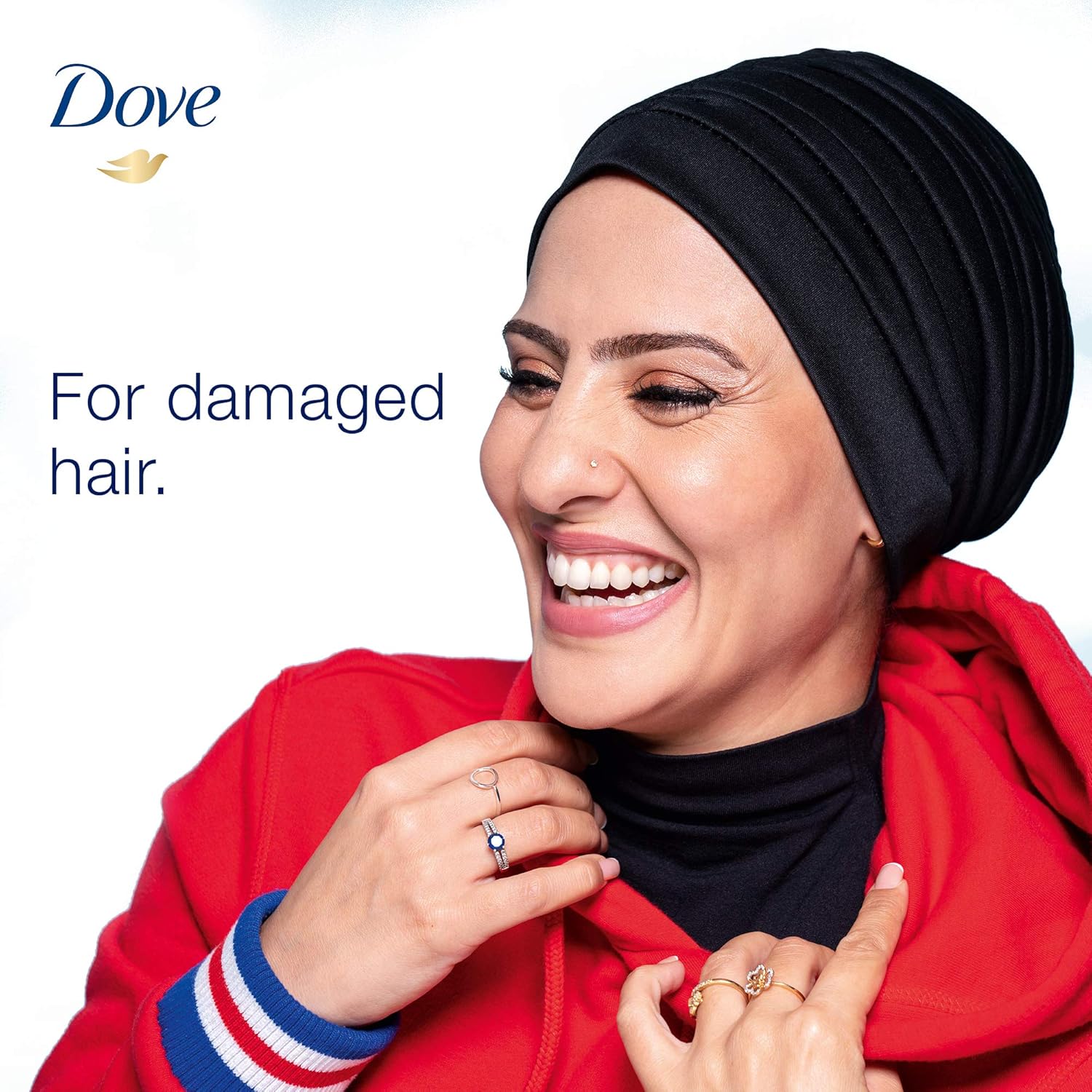 Dove Shampoo for Damaged Hair, Intensive Repair, Nourishing Care for up to 100 percent Healthy Looking Hair, 400ml (Pack of 2)