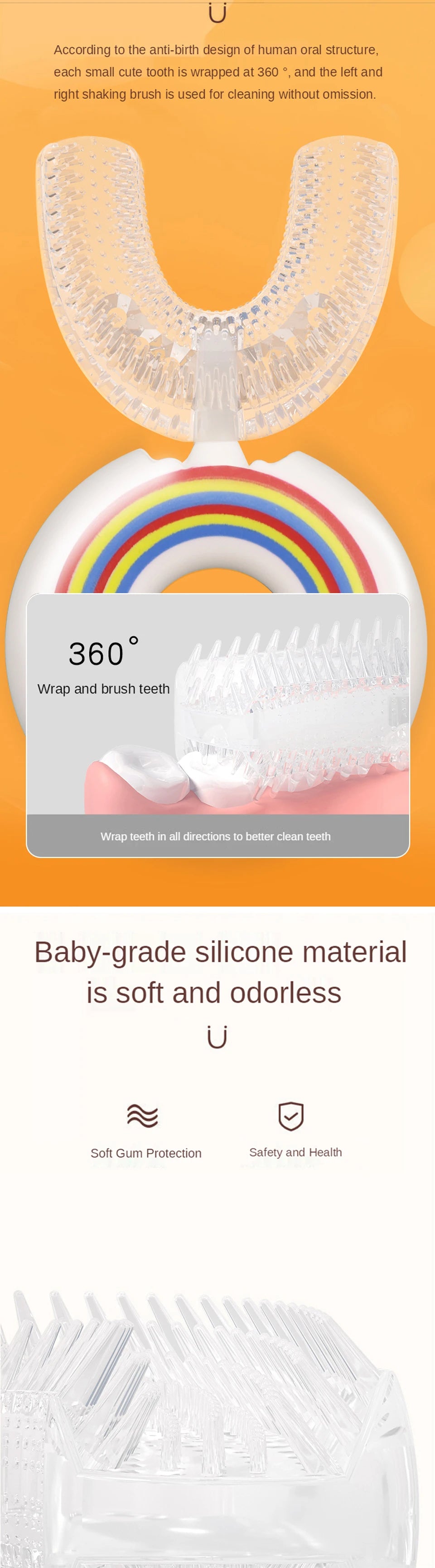 1PC Baby Soft Silicone Training Toothbrush Baby Children Dental Oral Care Tooth Brush Tool Baby kid tooth brush Infant items