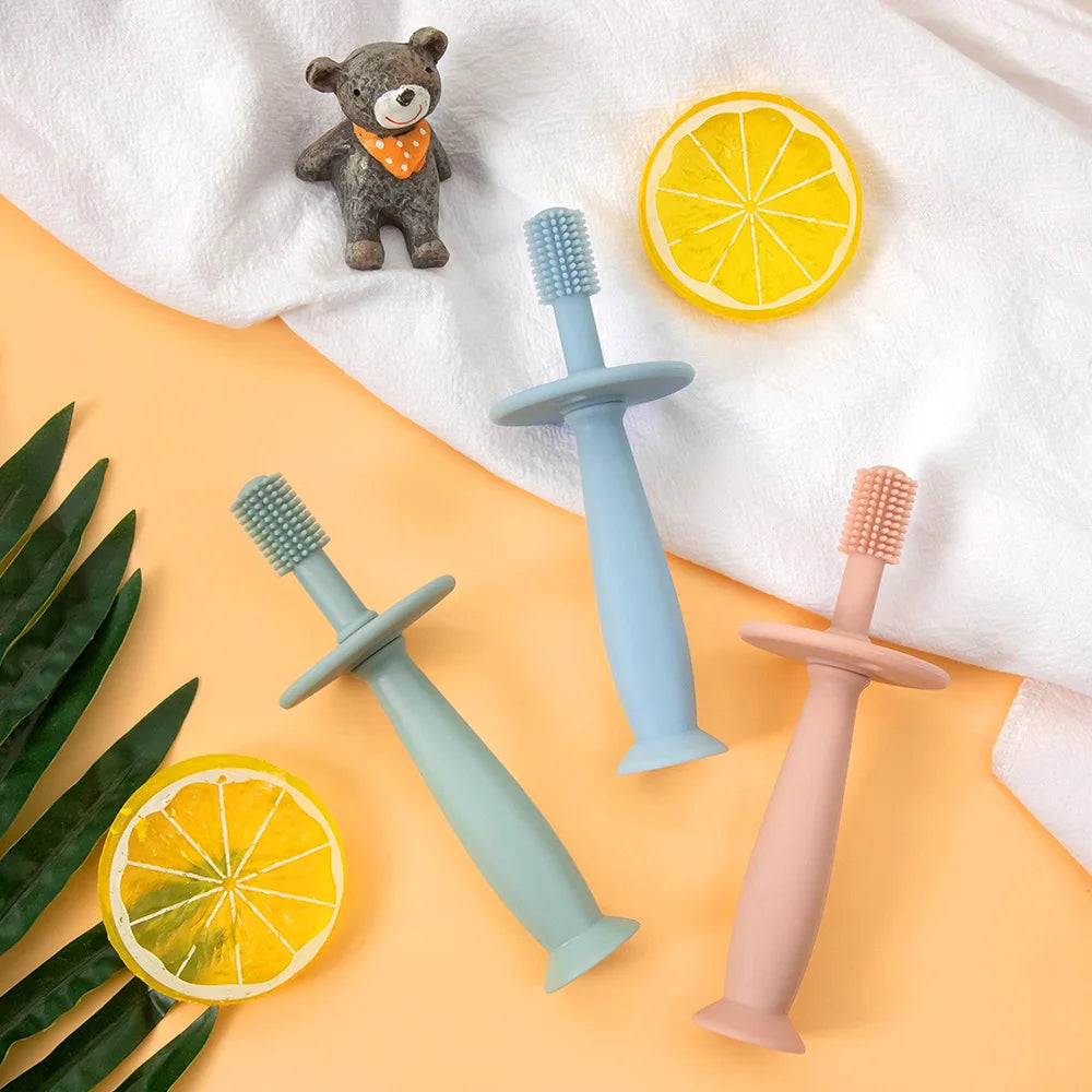 1PC Baby Soft Silicone Training Toothbrush Baby Children Dental Oral Care Tooth Brush Tool Baby kid tooth brush Infant items