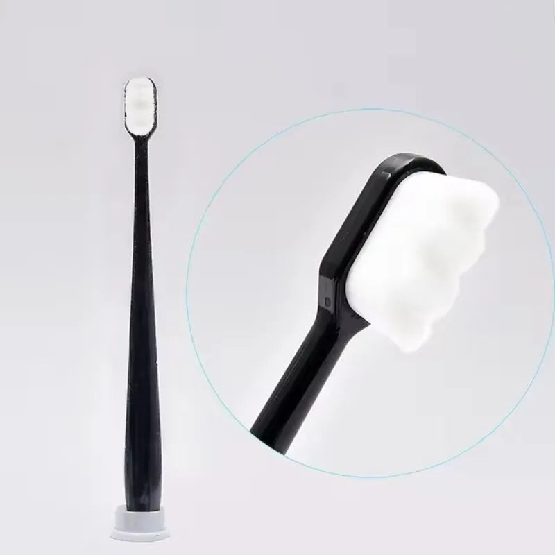 Ultra-fine Toothbrushes Wave Nano Million Bristles Micro Soft Tooth Brush With Holder Portable Tooth Brush Oral Hygiene Tools