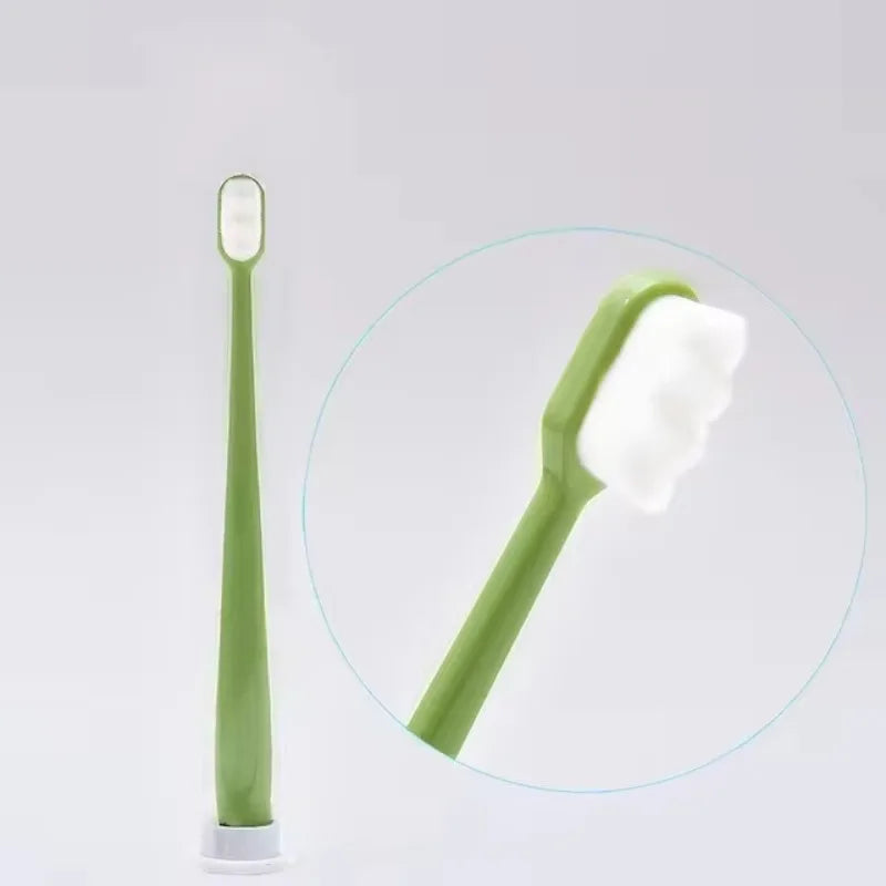 Ultra-fine Toothbrushes Wave Nano Million Bristles Micro Soft Tooth Brush With Holder Portable Tooth Brush Oral Hygiene Tools