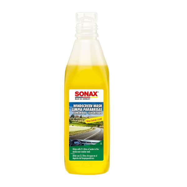 Sonax Citrus Windscreen Wash Concentrate (250ml) - Effective Windshield Cleaner for Clear Vision, Frost Protection, and Fresh Fragrance