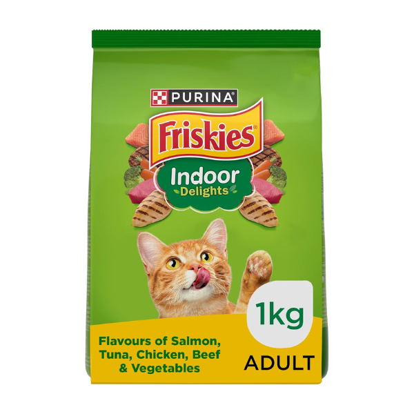 Purina Friskies Cat Food Indoor Delights Dry Cat Food 1.1Kg